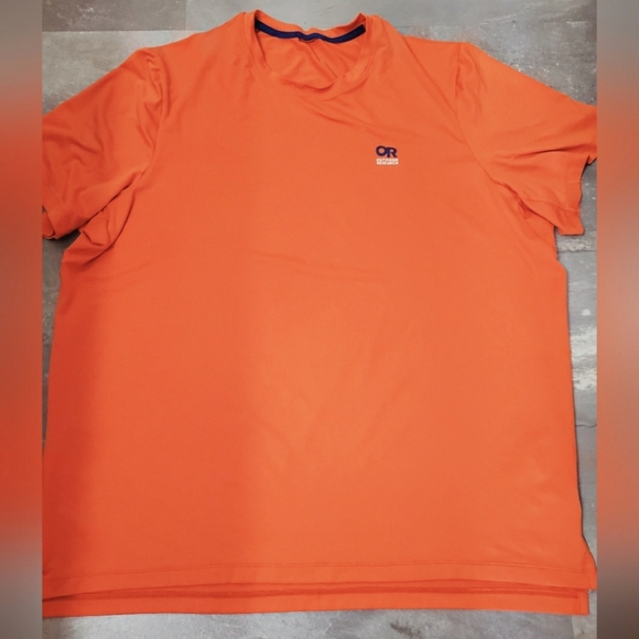 Outdoor Research Men's ActiveIce Spectrum Sun T-Shirt. Bright Orange. XL.SPF 50+ - Picture 1 of 9